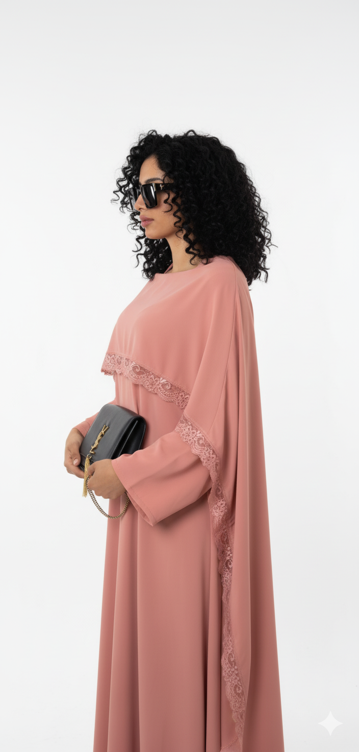 Robe de Soirée ‘Lace Luxe’ - dark pink SQ82