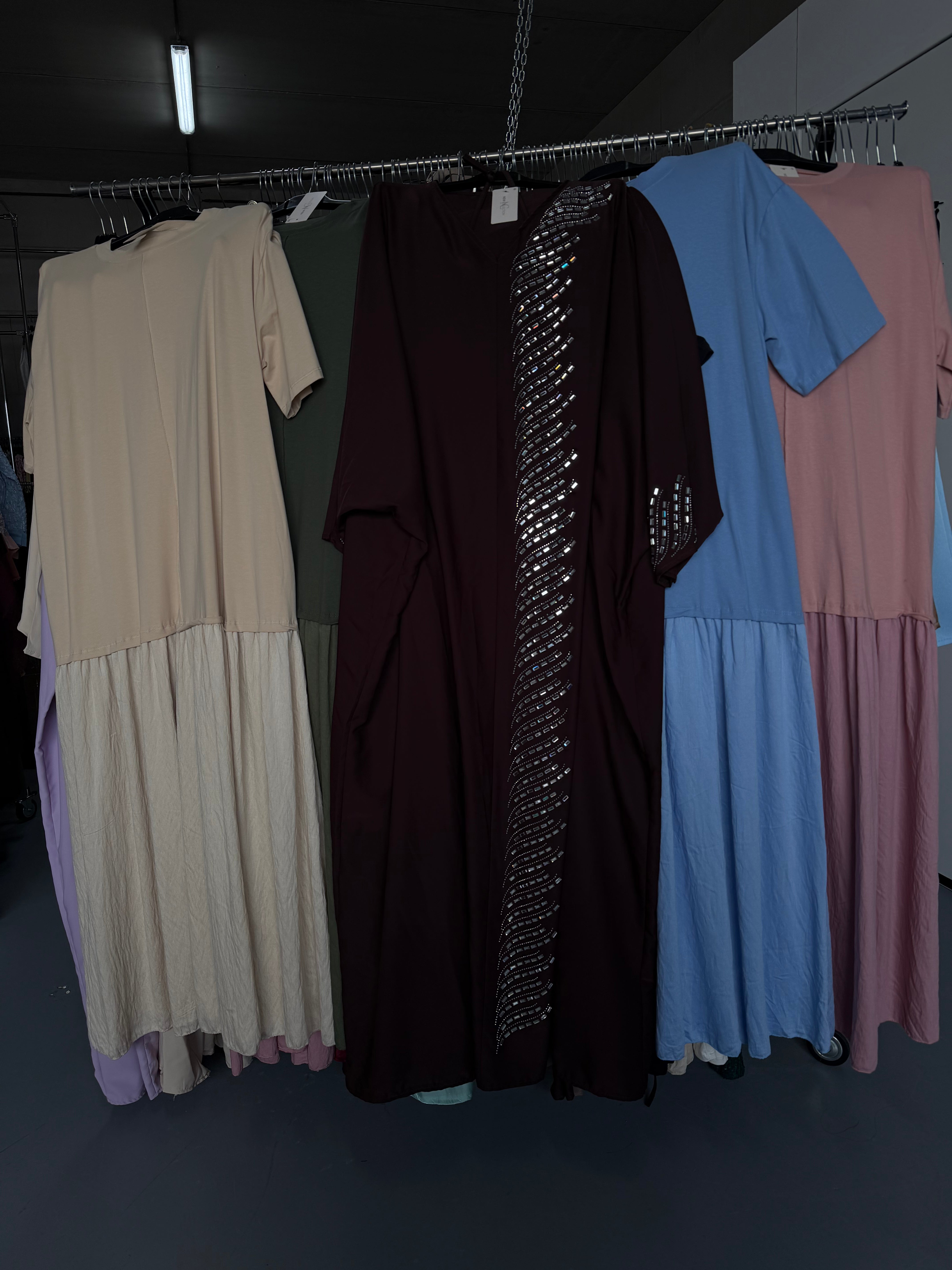 Oum Imraan bruine Abaya shimmer