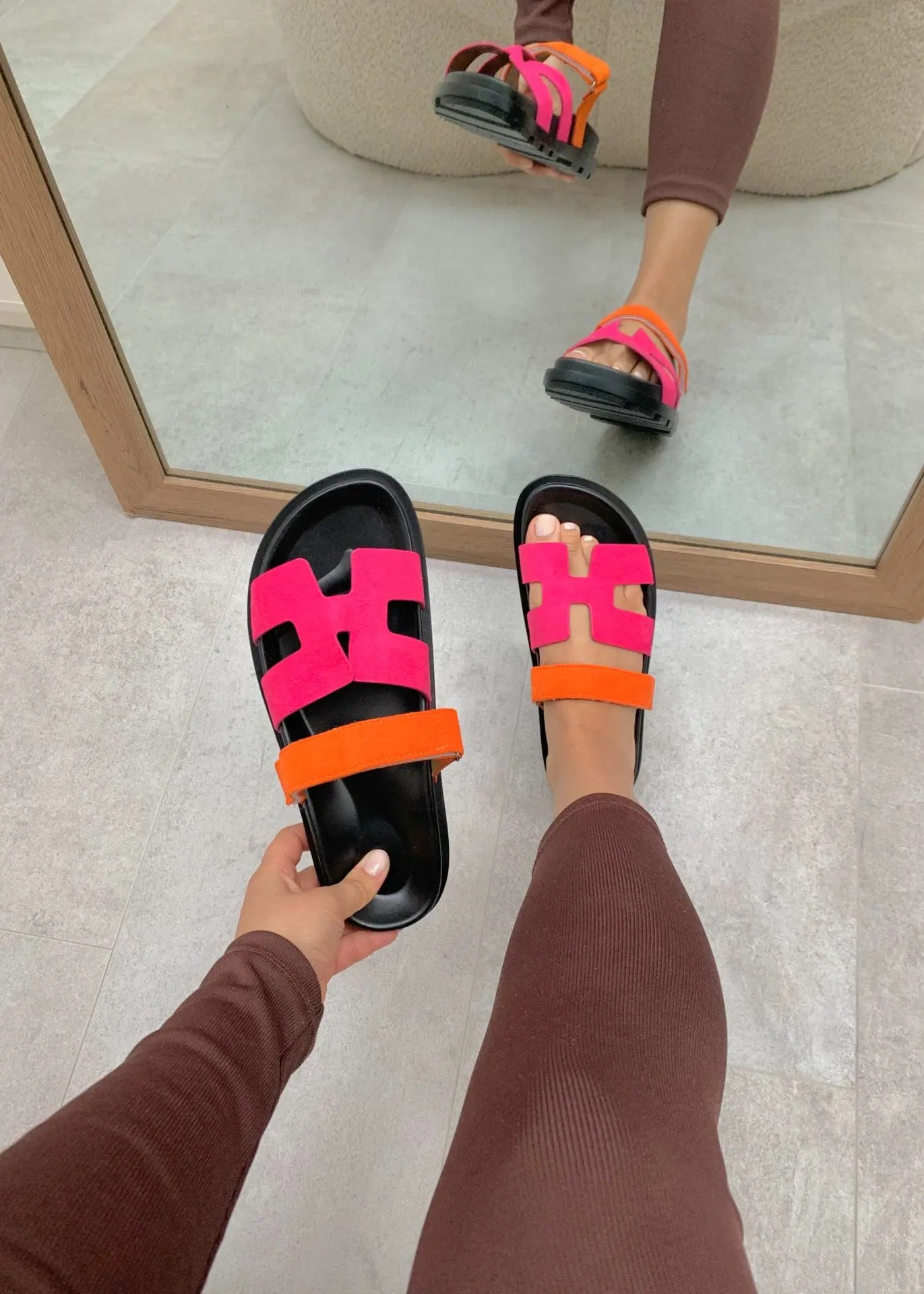 H SLIDES ROZE ORANGE