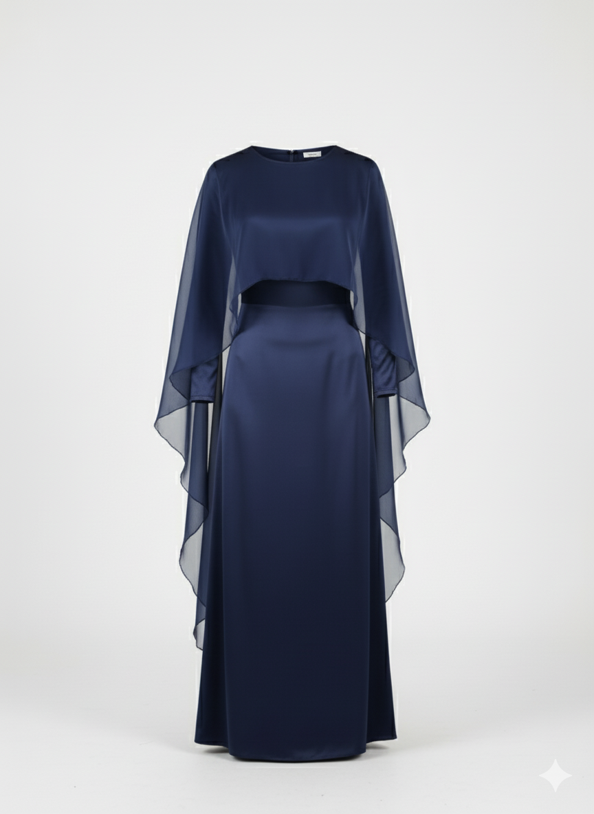 The navy Aura Abaya - SK6641 launch 28 march