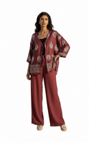 Marrakech Sunset co-ord set - burgundy