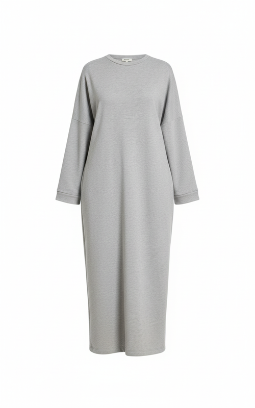 The jersey cotton Aura Basic Dress - gray