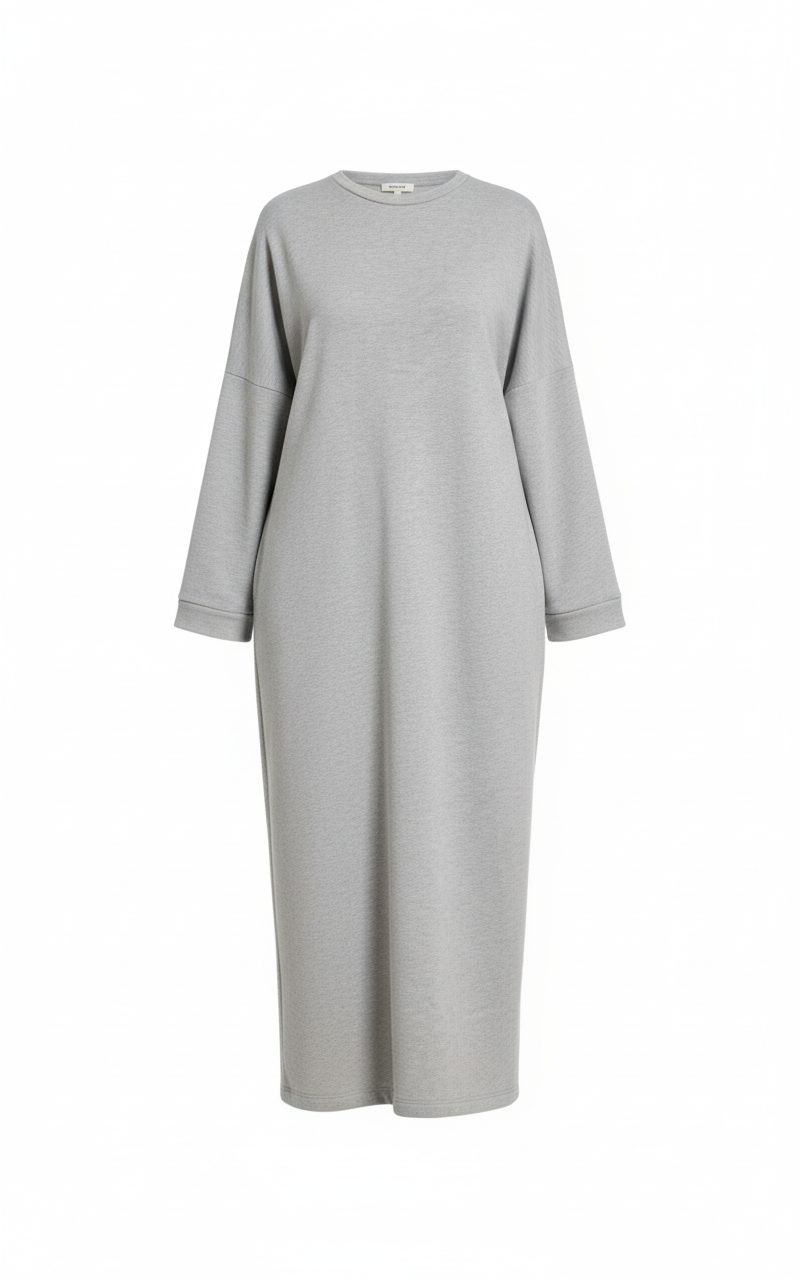 The jersey cotton Aura Basic Dress - gray