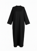 The jersey cotton Aura Basic Dress - black