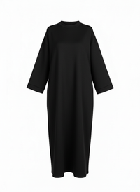 The jersey cotton Aura Basic Dress - black