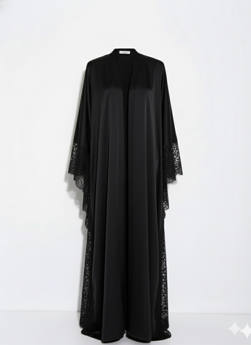 La Silhouette en Dentelle kimono - black exclusive