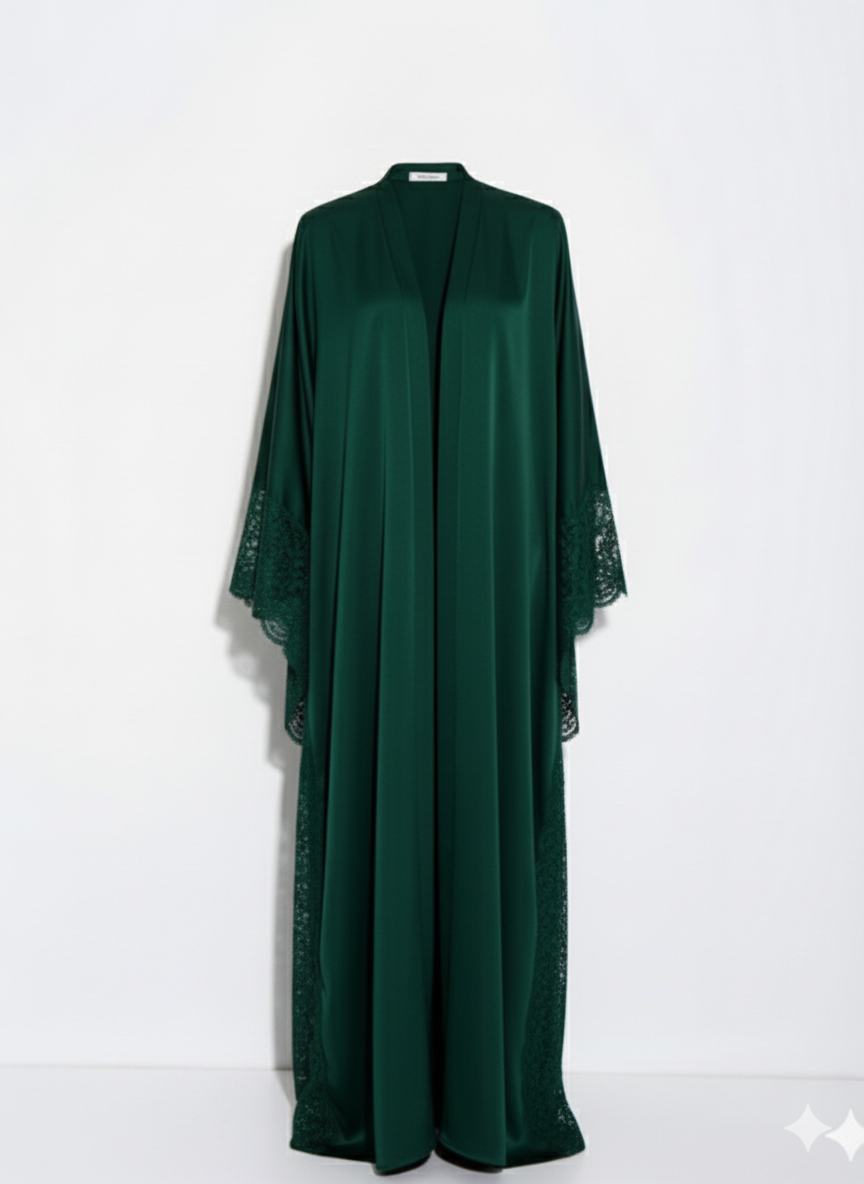La Silhouette en Dentelle kimono - dark green exclusive