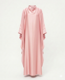 Kaftan de soiree met grote strik roze - KF01