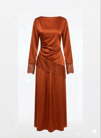 Velvet Wine Soirée - brick orange SQ01