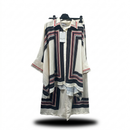 Two piece oversized blouse met wijde broek - zwart