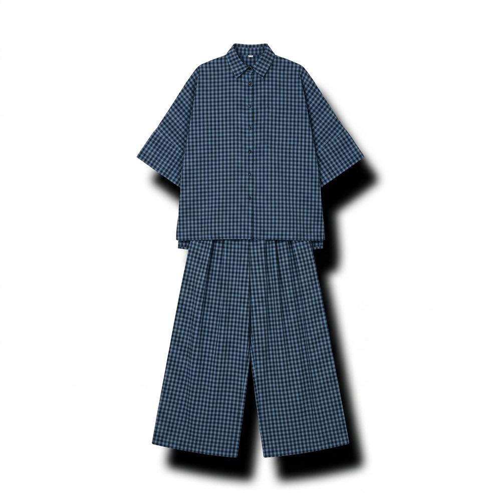 Santorini blouse pantalon set - blue