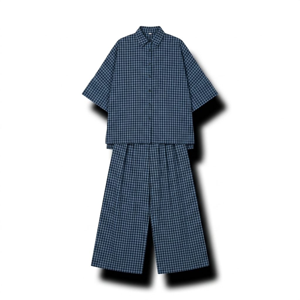 Santorini blouse pantalon set - blue