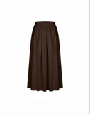 Cotton de aura skirt - brown CDS01