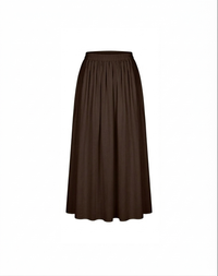 Cotton de aura skirt - brown CDS01