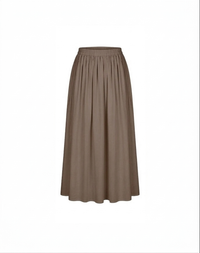 Cotton de aura skirt - taupe CDS01