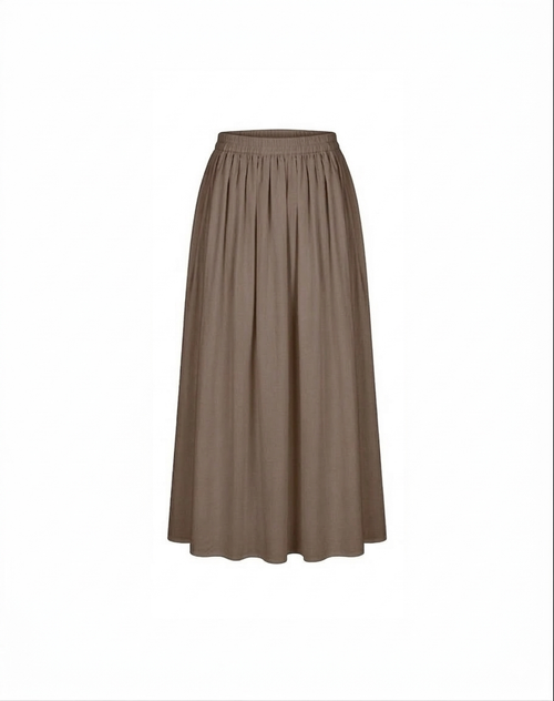 Cotton de aura skirt - taupe CDS01