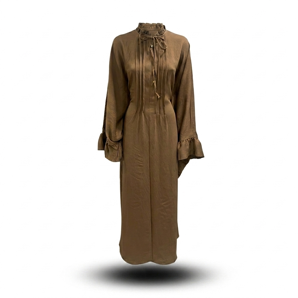 Sahara butterfly abaya dress - Brown