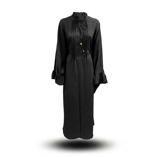 Sahara butterfly abaya - black