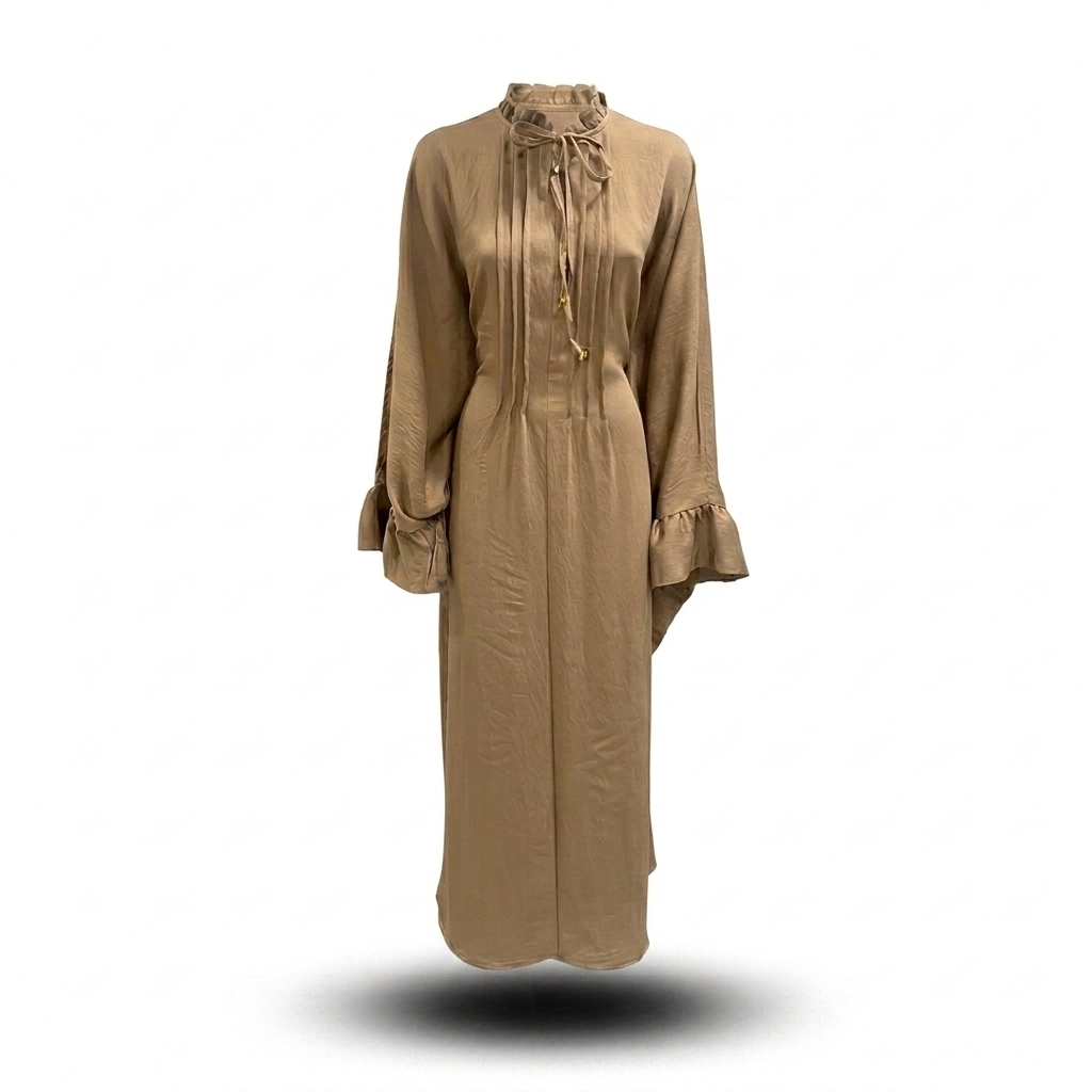 Sahara butterfly abaya - Brown light