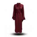 Sahara butterfly abaya - burgundy