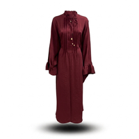Sahara butterfly abaya - burgundy