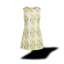 Mini jurk met butter yellow bloemen - A1515