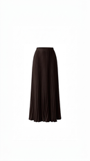 L'Essentielle Plissée - dark brown rok ruffles