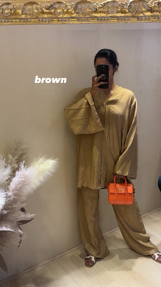 SARAH LANGE BLOUSE MET BROEK (P007)