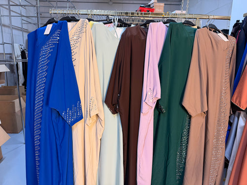 Its4h4 donker bruin shimmer abaya