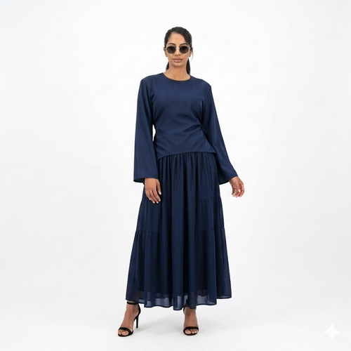 Zaria esemble rok met verstelbare blouse - Navy
