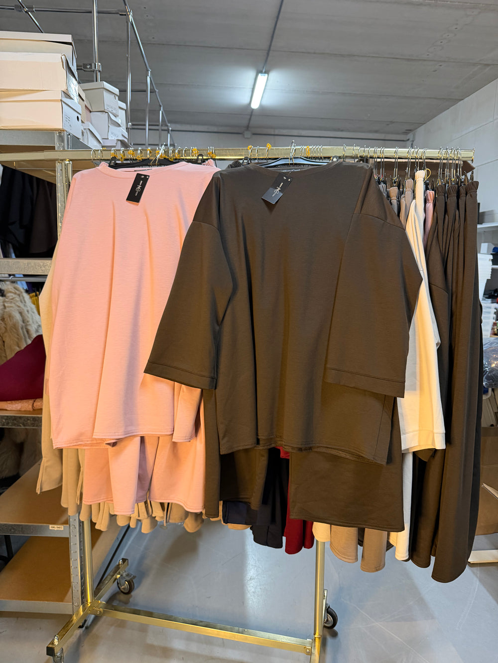 Midje bruin en roze comfy setjes