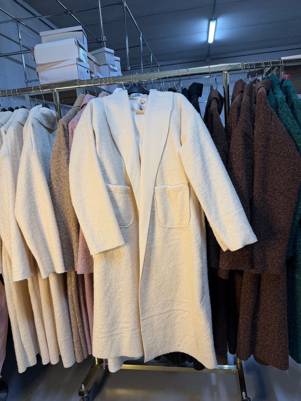 Madameyza beige manteljas