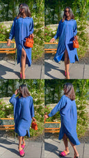 BLOUSE JURK VAN KATOEN