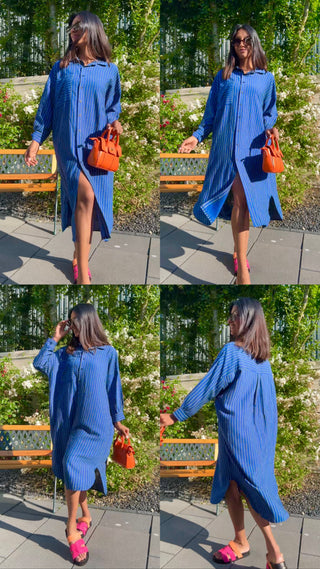 BLOUSE JURK VAN KATOEN