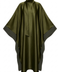 De Zijdezachte Kaftan-Jurk met Sjaal-Detail groen