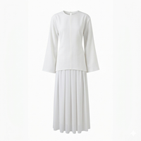 Zaria esemble rok met verstelbare blouse - wit