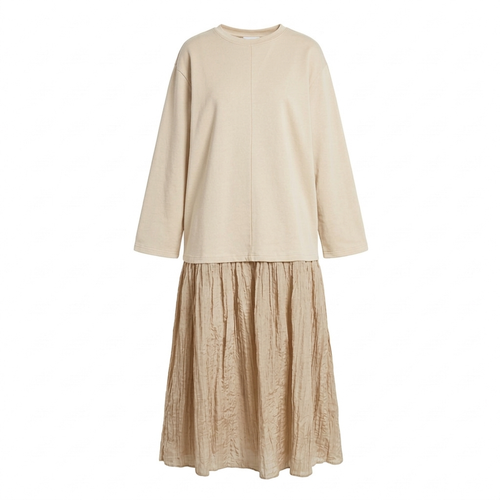 Lella long sleeves dress - beige