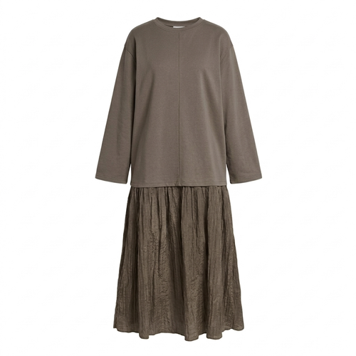 Lella long sleeves dress - taupe