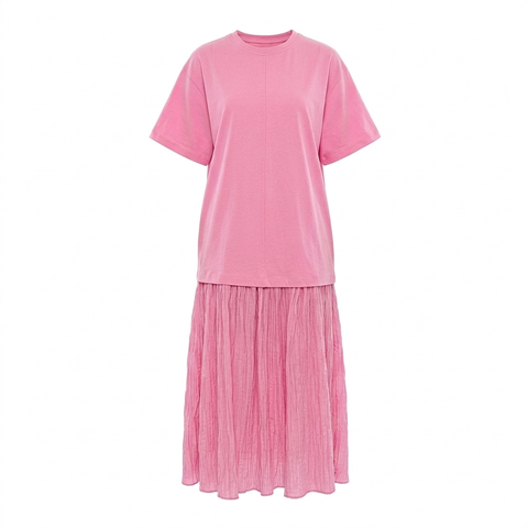 Lella short sleeves dress pink