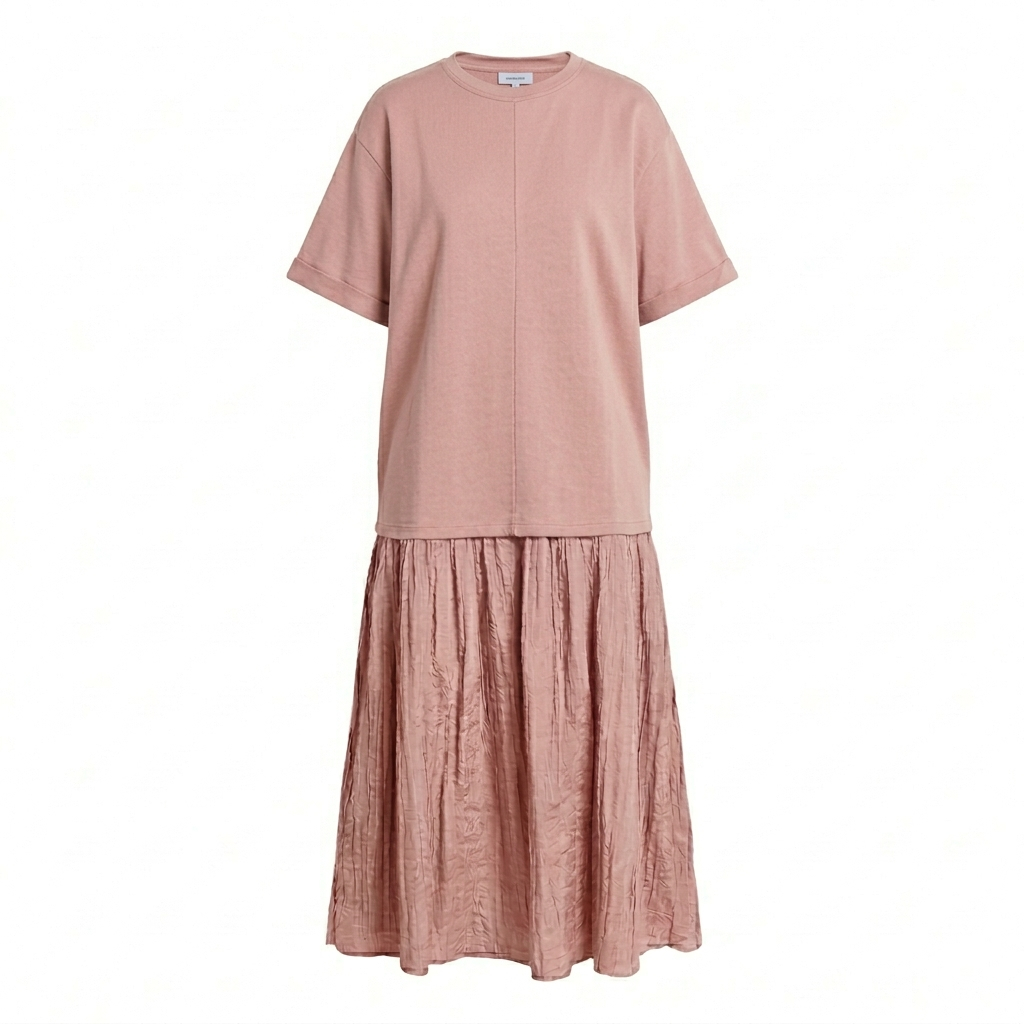Lella short sleeves dress pink