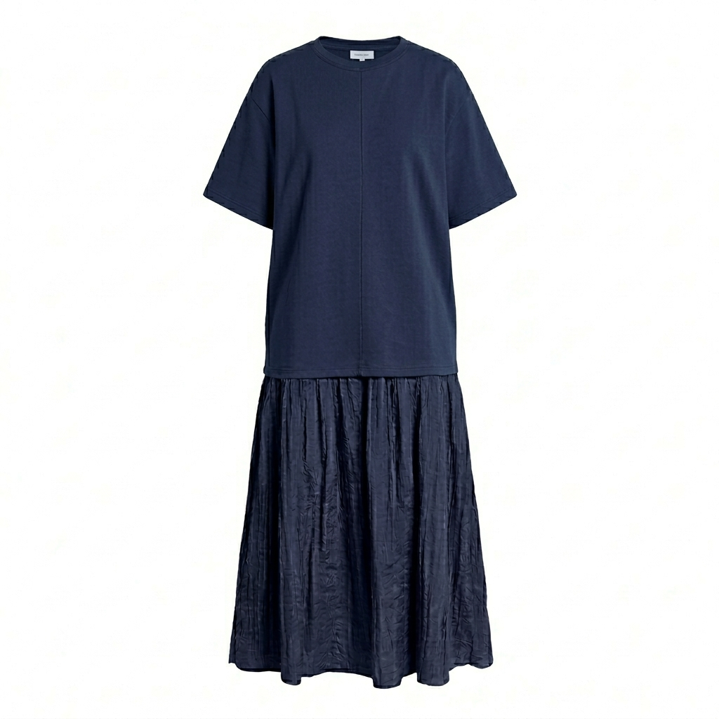 Lella short sleeves dress navy