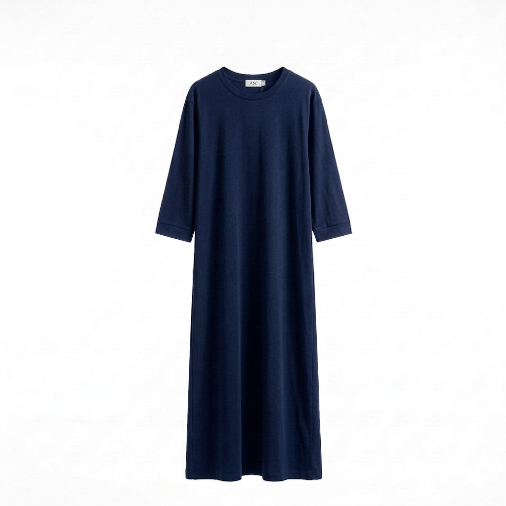 Robe Maxi 'L'Essentiel' – De Ultieme Comfortabele t-shirt dress - navy
