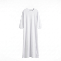 Robe Maxi 'L'Essentiel' – De Ultieme Comfortabele t-shirt dress - white