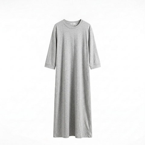 Robe Maxi 'L'Essentiel' – De Ultieme Comfortabele t-shirt dress - gray