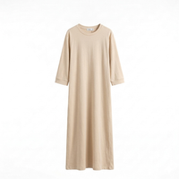 Robe Maxi 'L'Essentiel' – De Ultieme Comfortabele t-shirt dress - beige