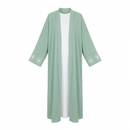 Kimono dress with flowers - mint green