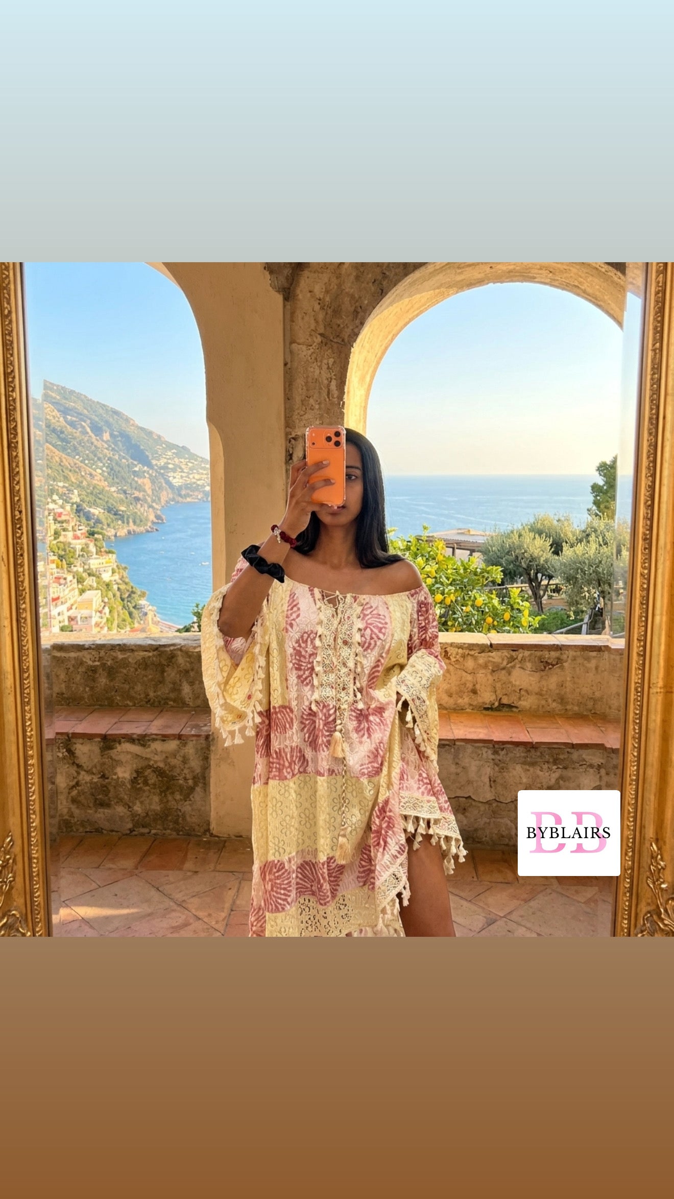 Sole di Positano boho midi dress