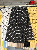 Ssaz - zwarte rok met stippels en navy ballonnen jurk