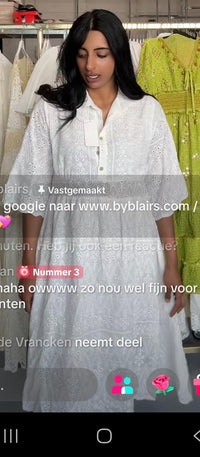 Rati witte blouse jurk