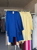 Arshana kobalt blauw & butter yellow viscose broek setjes